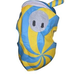 Fall Guys Blue Freeze Over The Head Foam Costume Youth One Size Fits Most